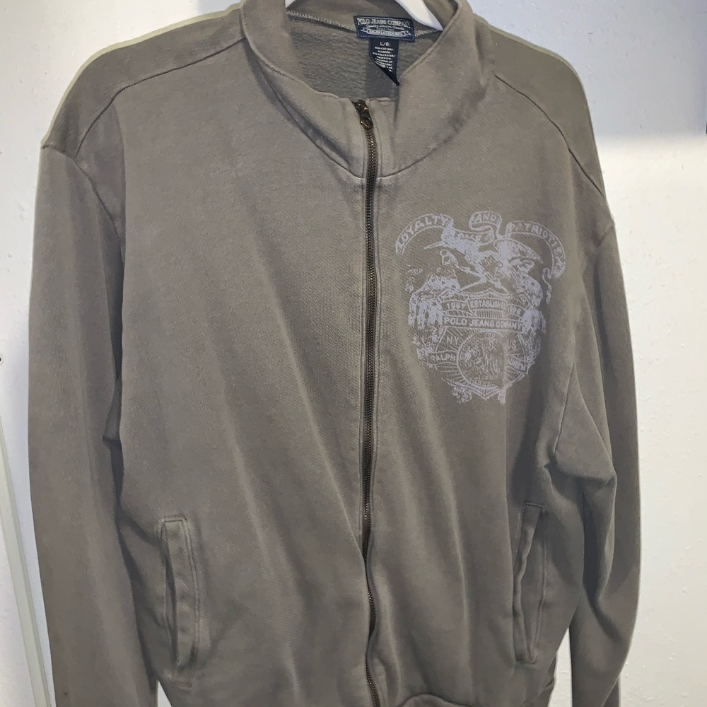 Vintage polo zip up